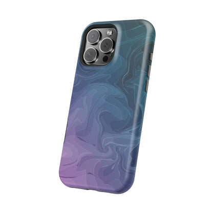 Magnetic Phone Case (Liquid Purple Pattern)