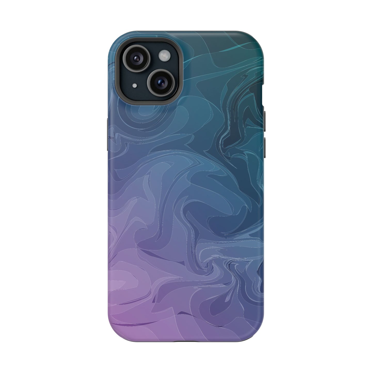 Magnetic Phone Case (Liquid Purple Pattern)