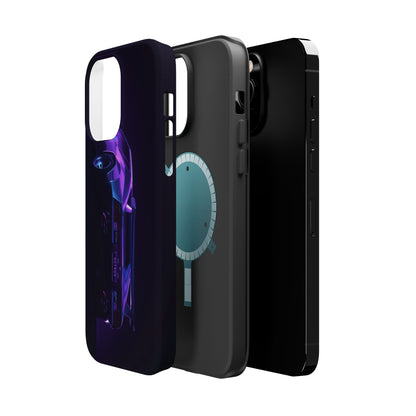 Magnetic Phone Case (Purple Future Car)