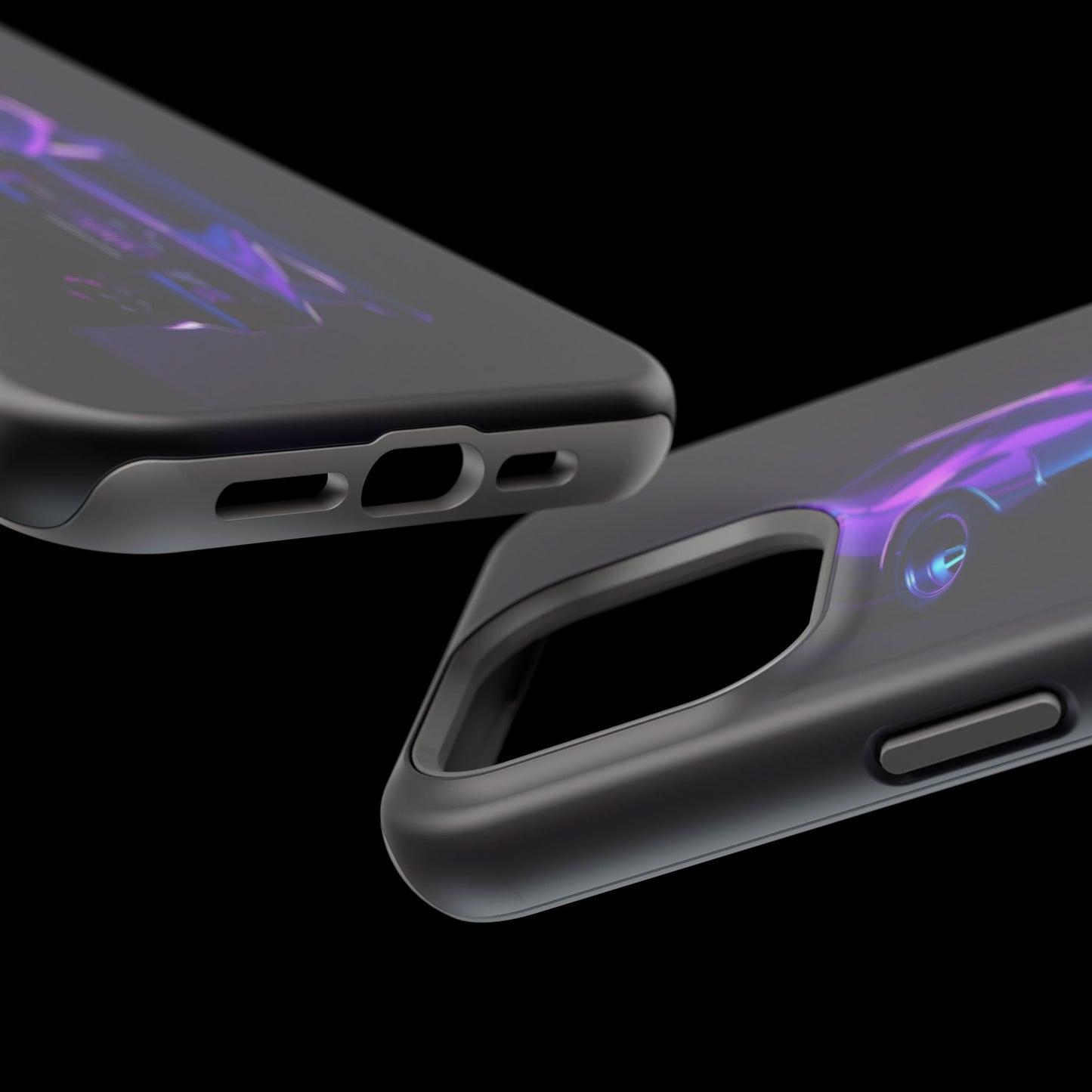 Magnetic Phone Case (Purple Future Car)