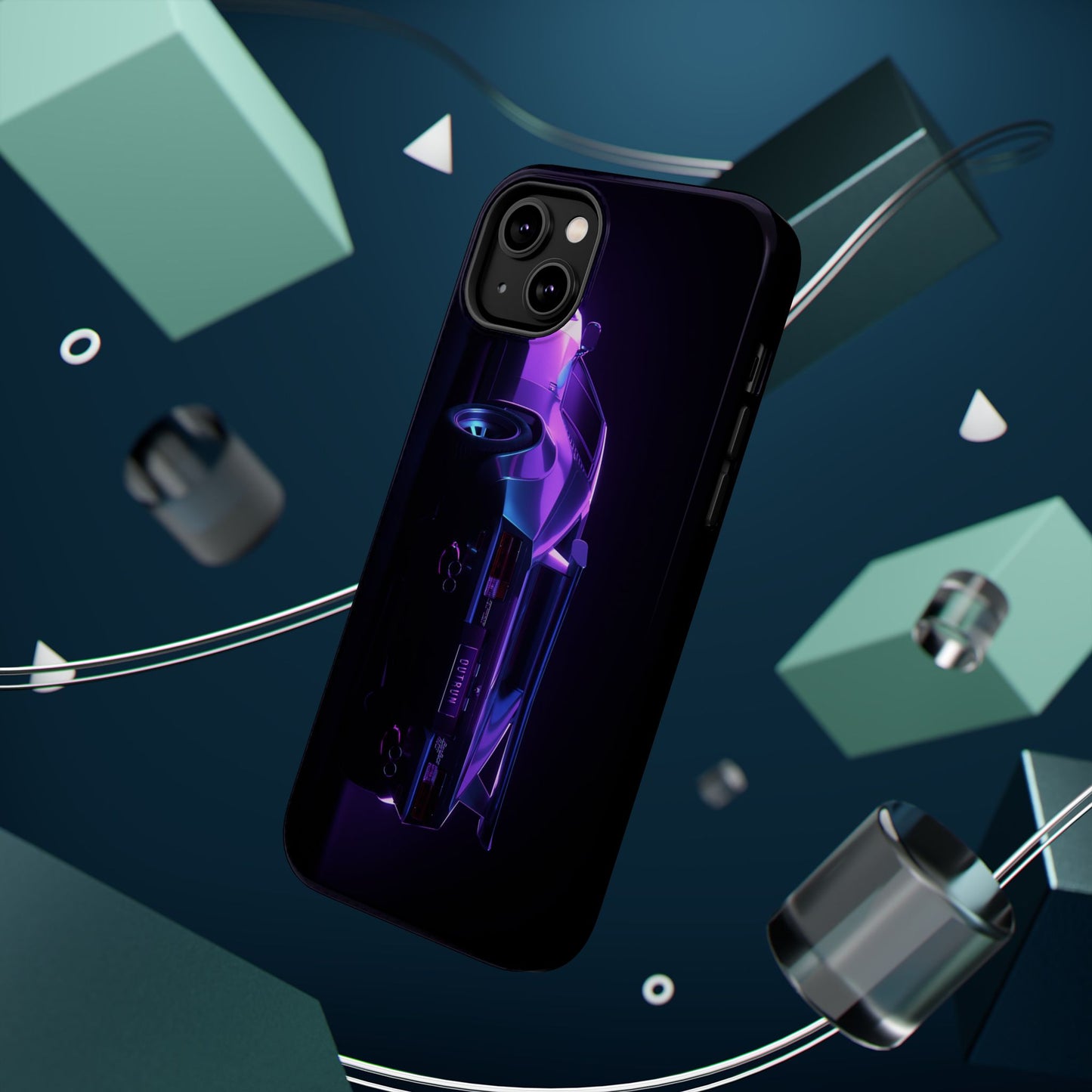 Magnetic Phone Case (Purple Future Car)