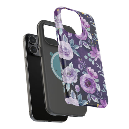 Magnetic Phone Case (Classic Floral *Special Purple Edition*)