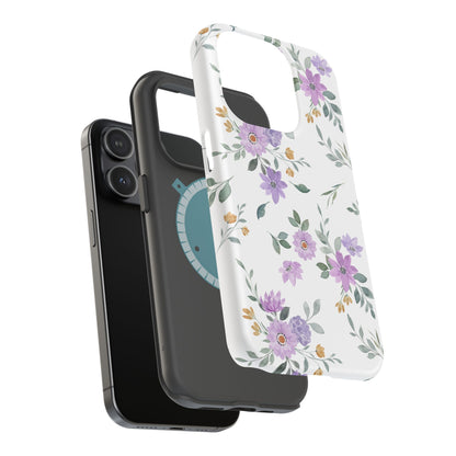 Magnetic Phone Case (Floral Pattern)