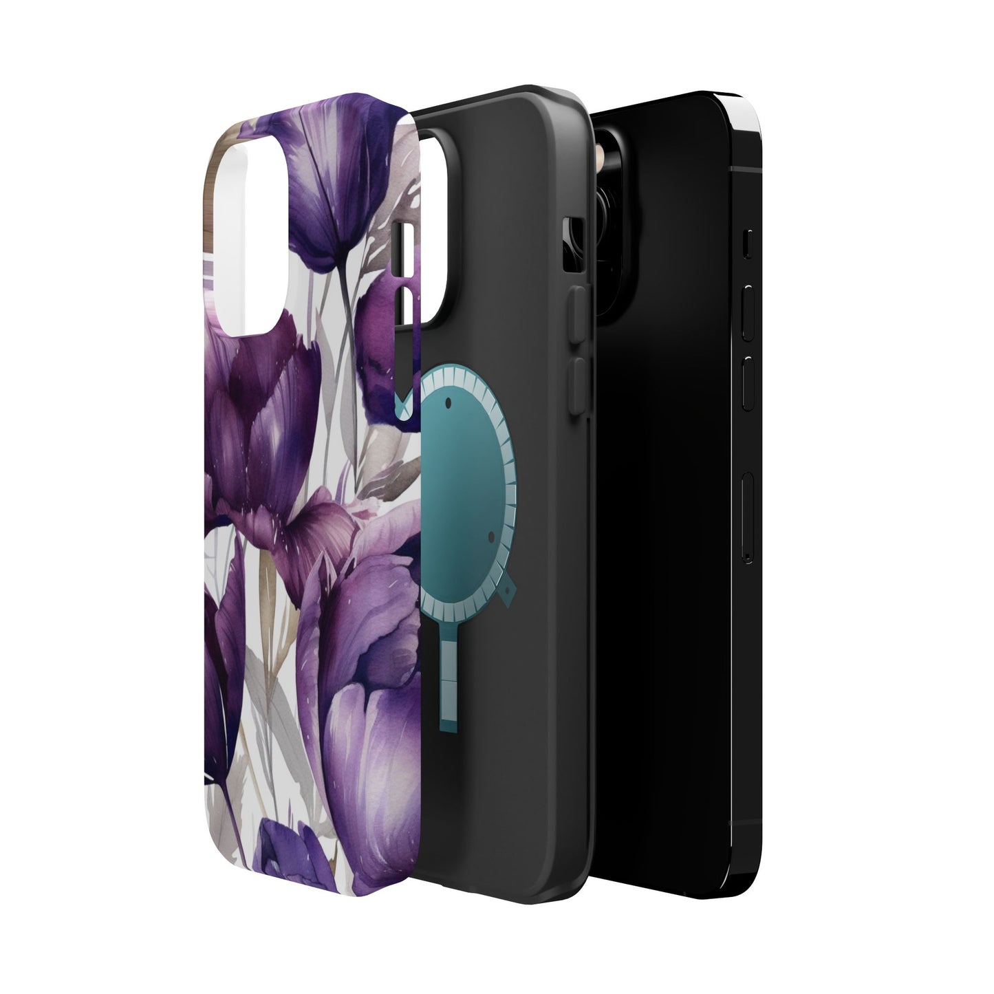 Magnetic Phone Case (Watercolor Flower)