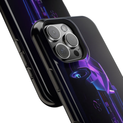 Magnetic Phone Case (Purple Future Car)