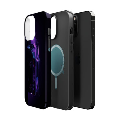 Magnetic Phone Case (Purple Future Car)