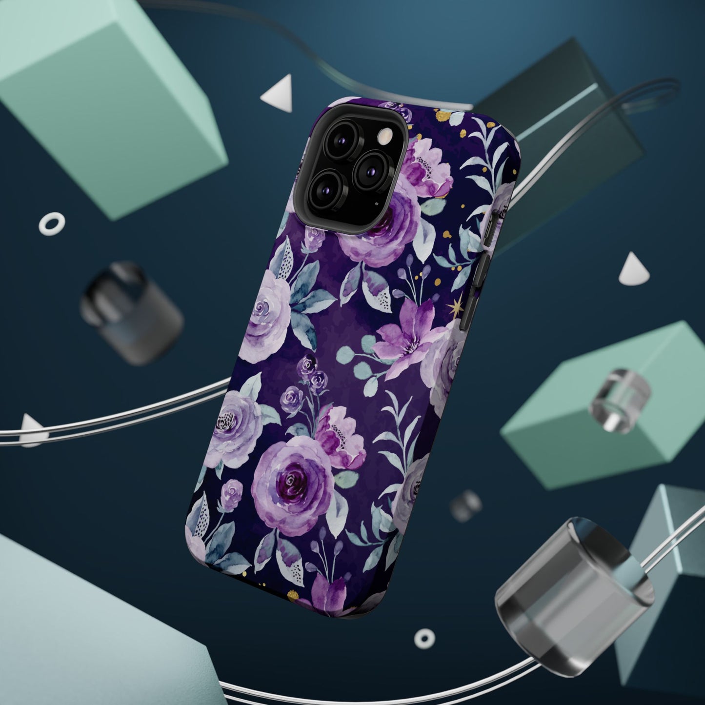 Magnetic Phone Case (Classic Floral *Special Purple Edition*)