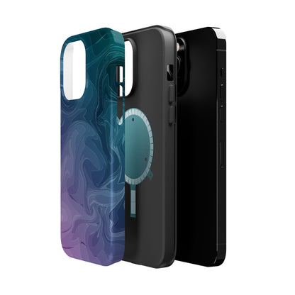 Magnetic Phone Case (Liquid Purple Pattern)