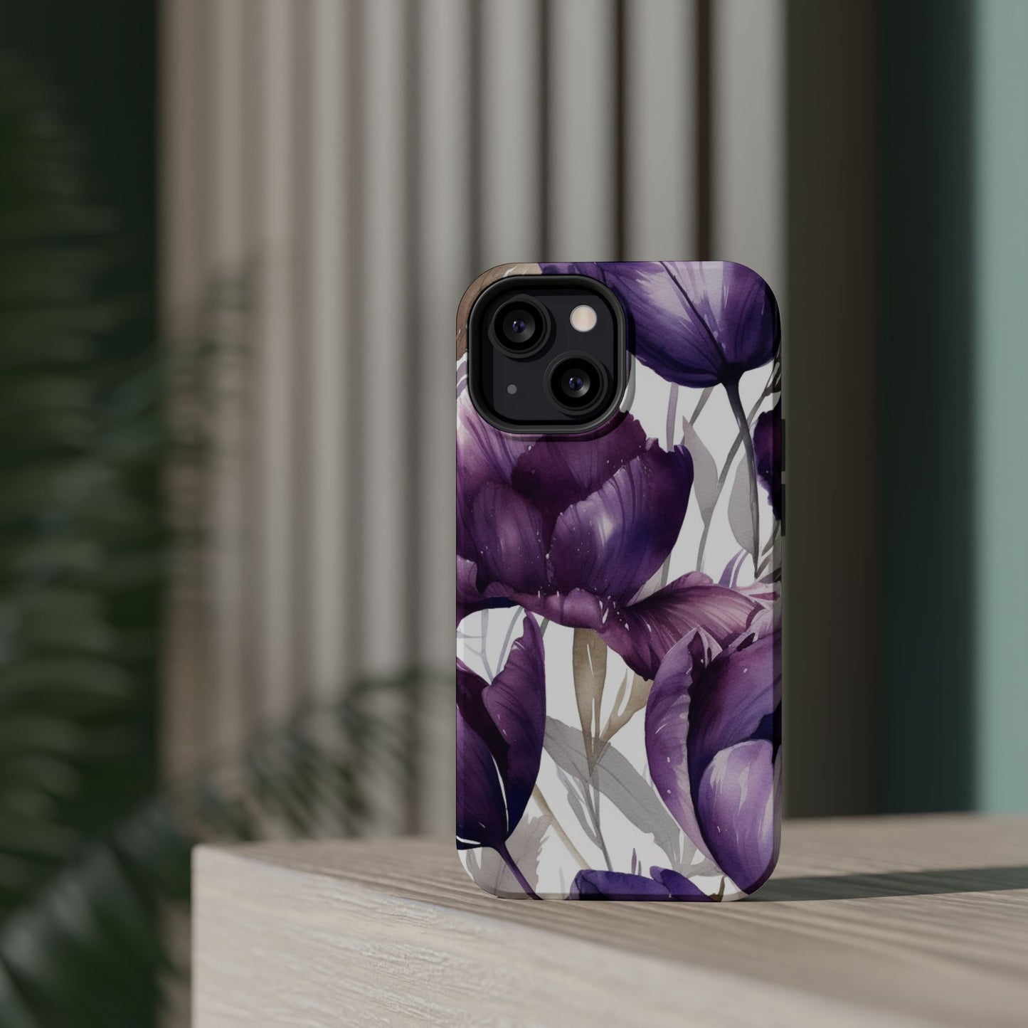 Magnetic Phone Case (Watercolor Flower)