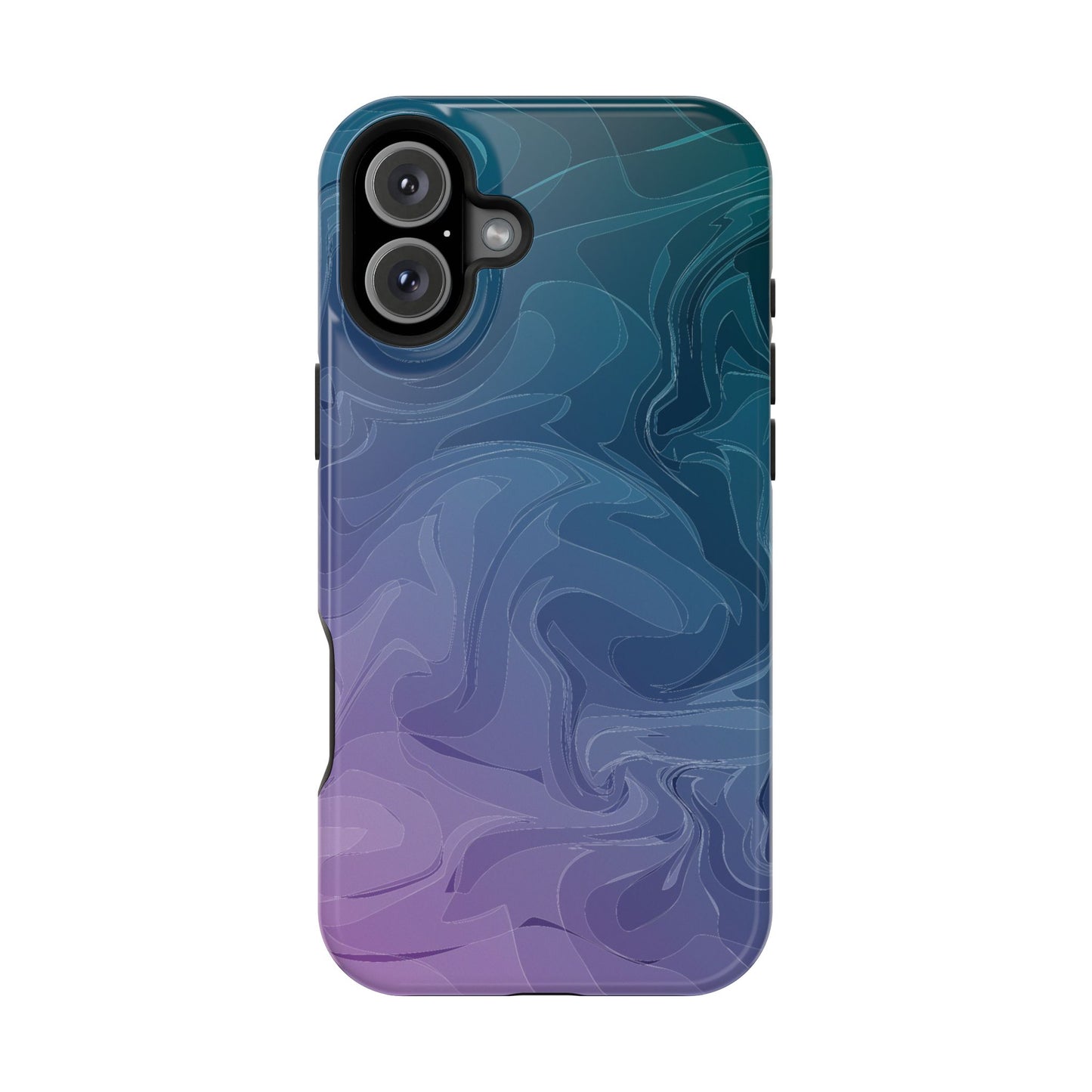 Magnetic Phone Case (Liquid Purple Pattern)