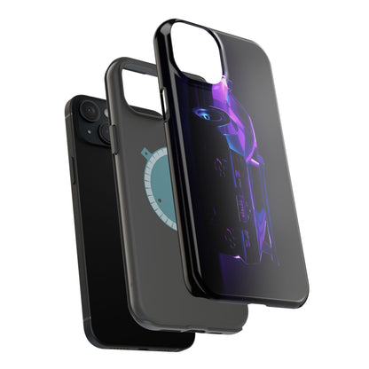 Magnetic Phone Case (Purple Future Car)