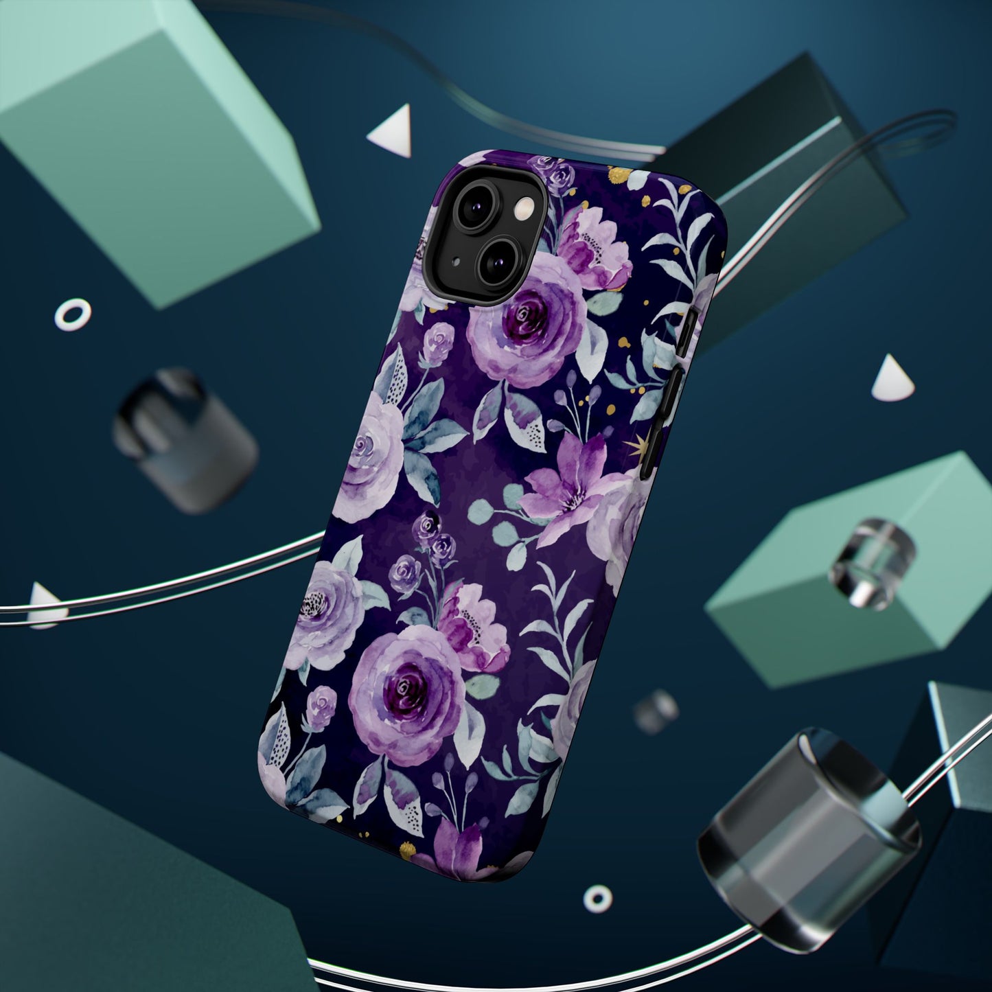 Magnetic Phone Case (Classic Floral *Special Purple Edition*)