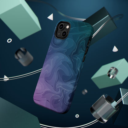 Magnetic Phone Case (Liquid Purple Pattern)