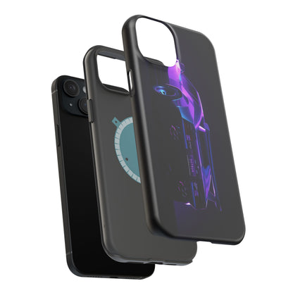 Magnetic Phone Case (Purple Future Car)