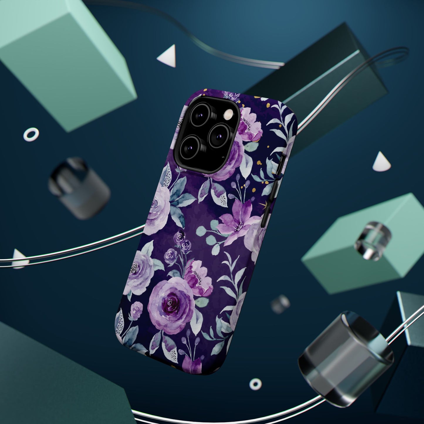 Magnetic Phone Case (Classic Floral *Special Purple Edition*)