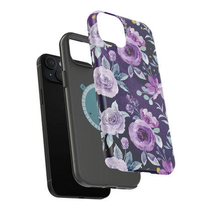 Magnetic Phone Case (Classic Floral *Special Purple Edition*)