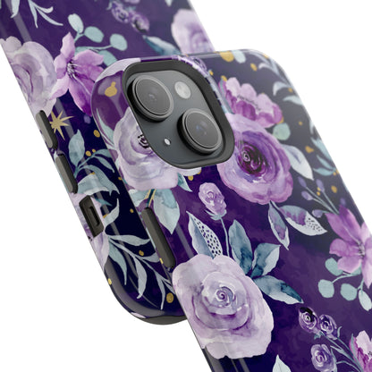 Magnetic Phone Case (Classic Floral *Special Purple Edition*)