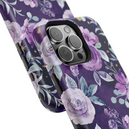 Magnetic Phone Case (Classic Floral *Special Purple Edition*)