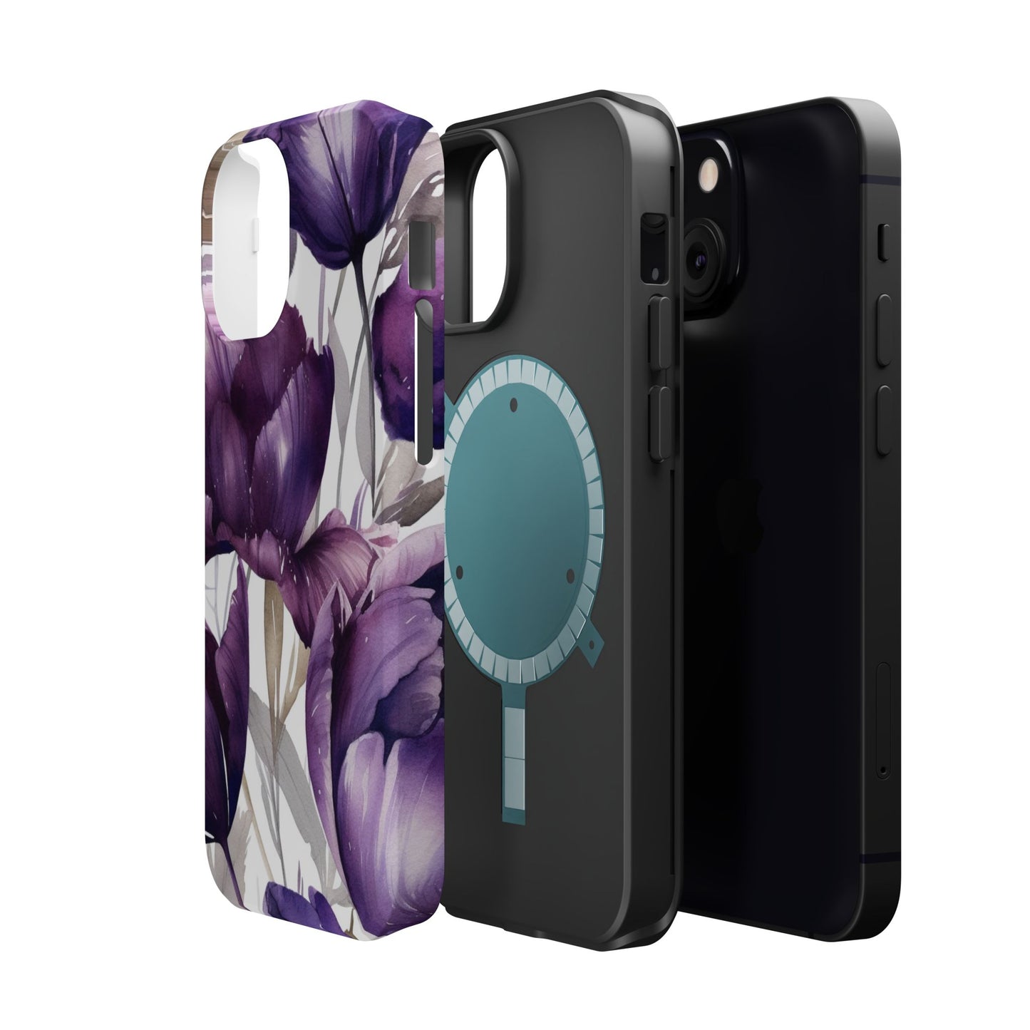 Magnetic Phone Case (Watercolor Flower)