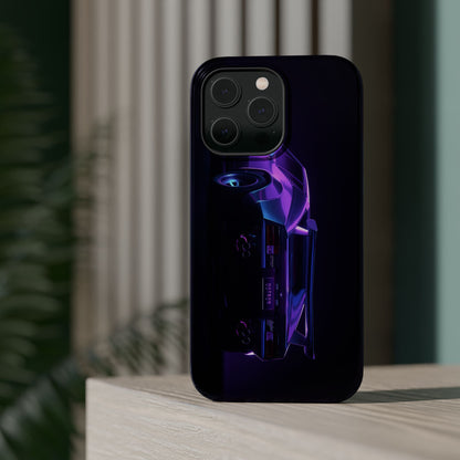 Magnetic Phone Case (Purple Future Car)