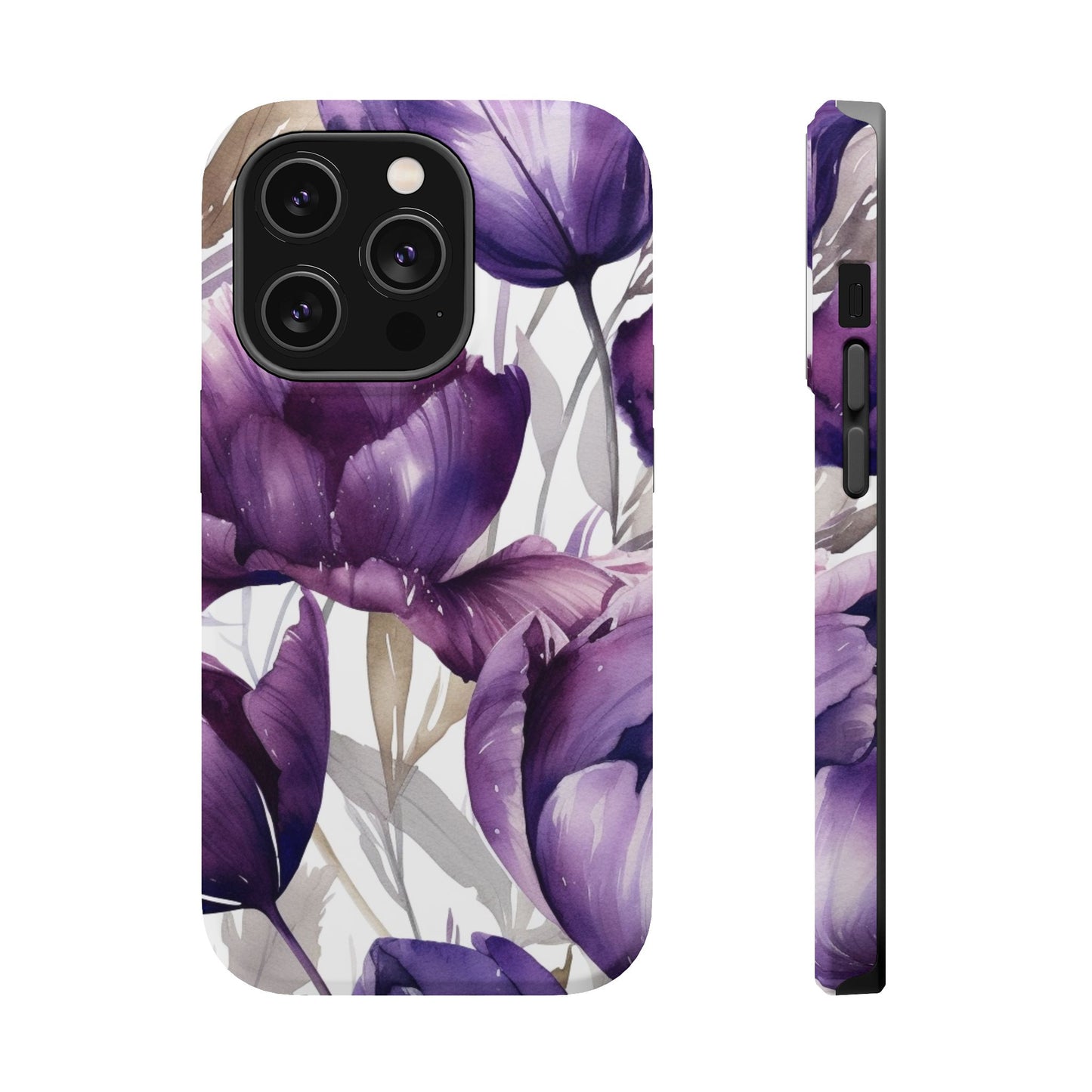 Magnetic Phone Case (Watercolor Flower)