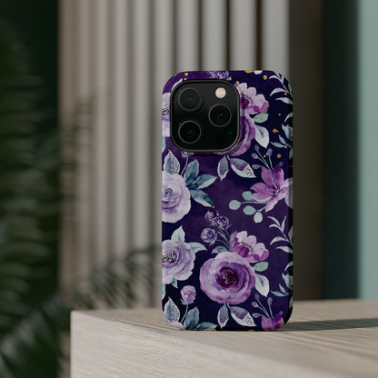 Magnetic Phone Case (Classic Floral *Special Purple Edition*)