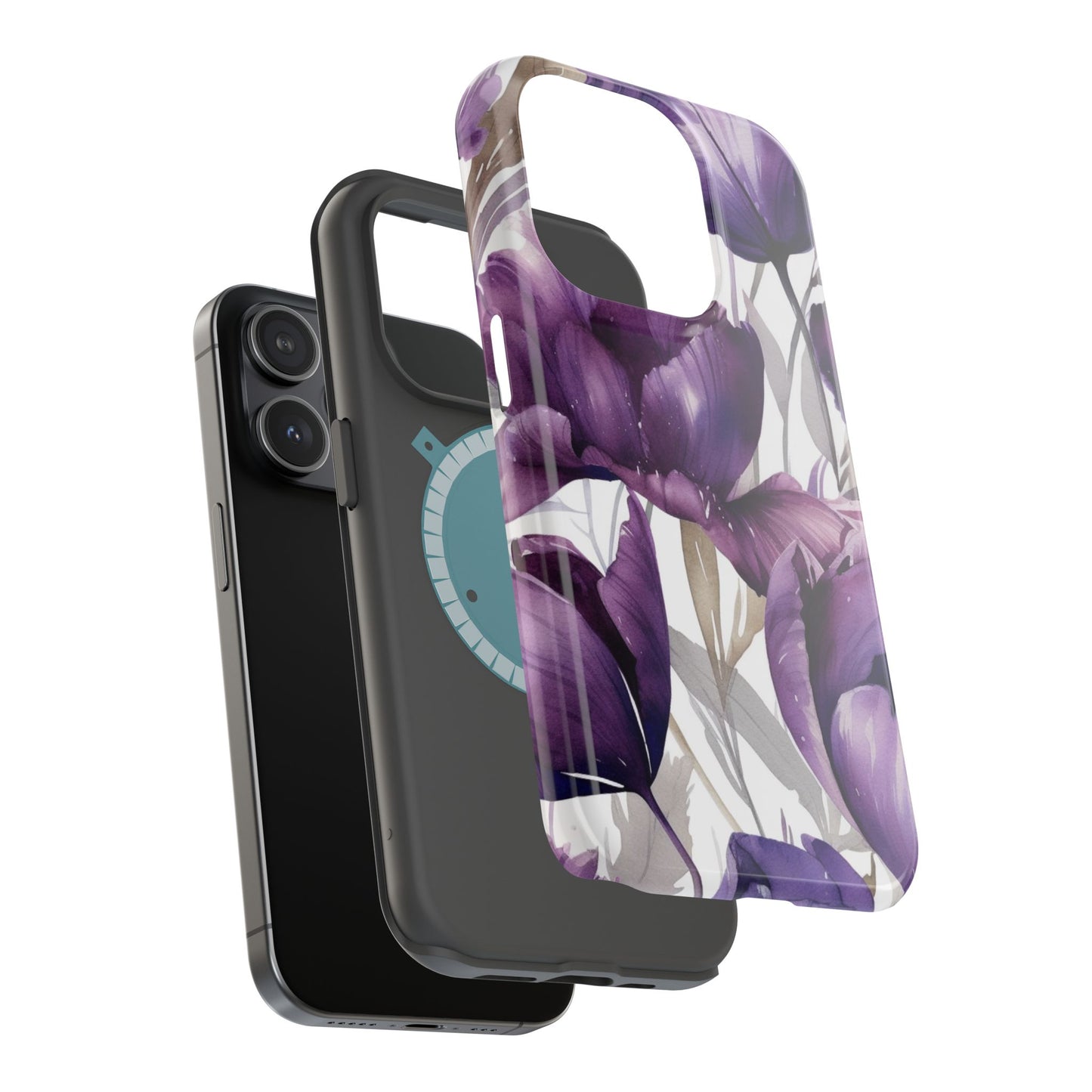 Magnetic Phone Case (Watercolor Flower)