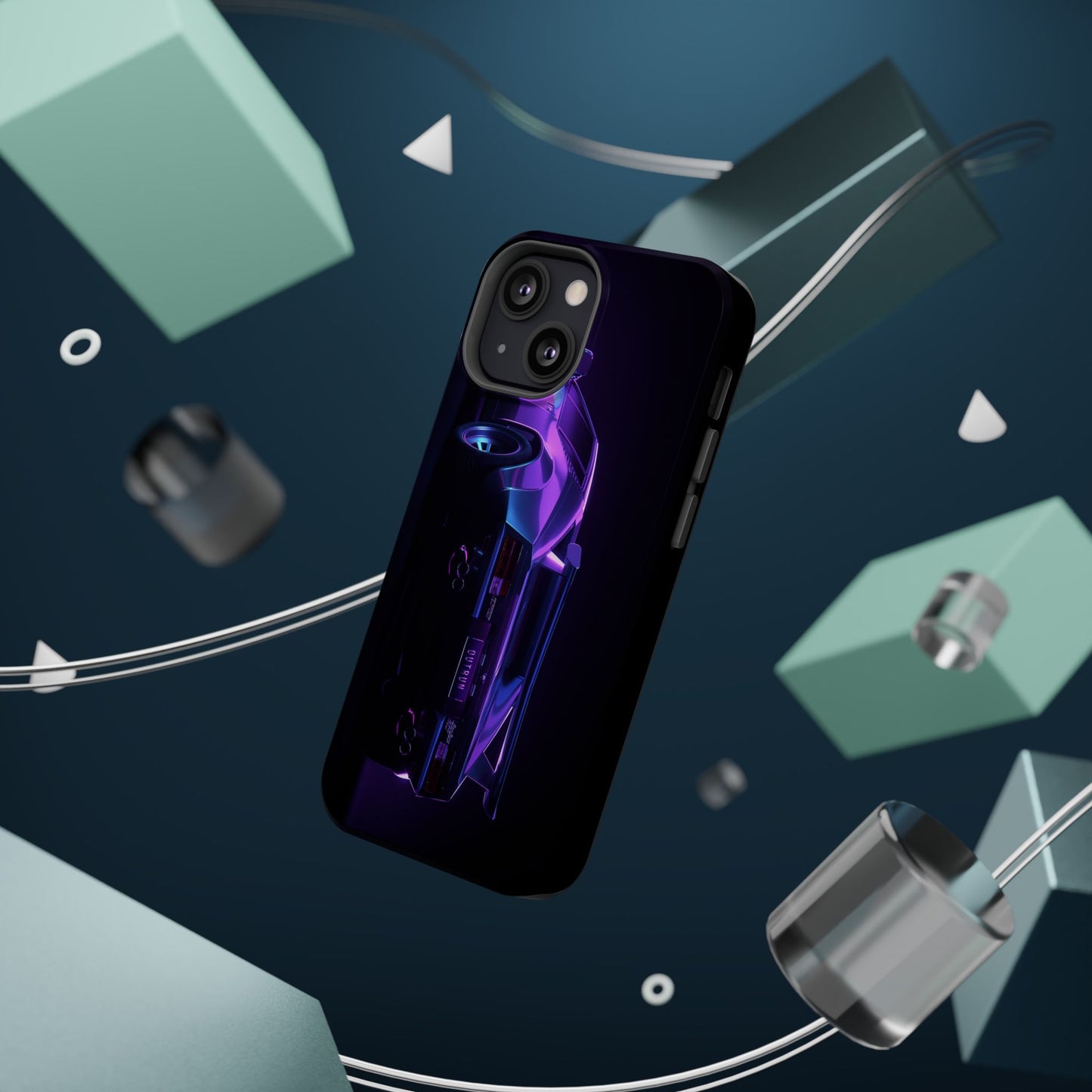 Magnetic Phone Case (Purple Future Car)