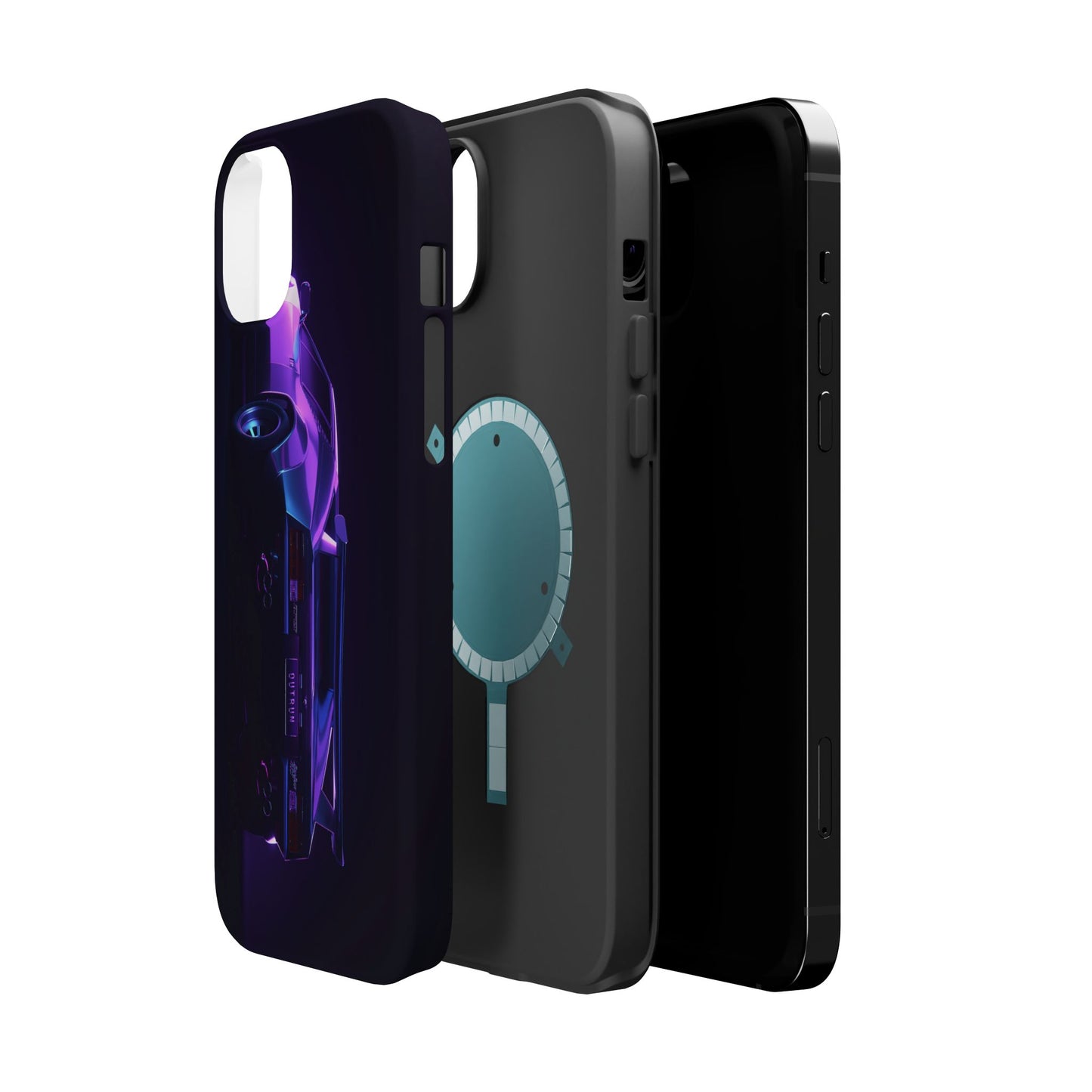 Magnetic Phone Case (Purple Future Car)