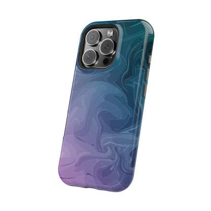 Magnetic Phone Case (Liquid Purple Pattern)