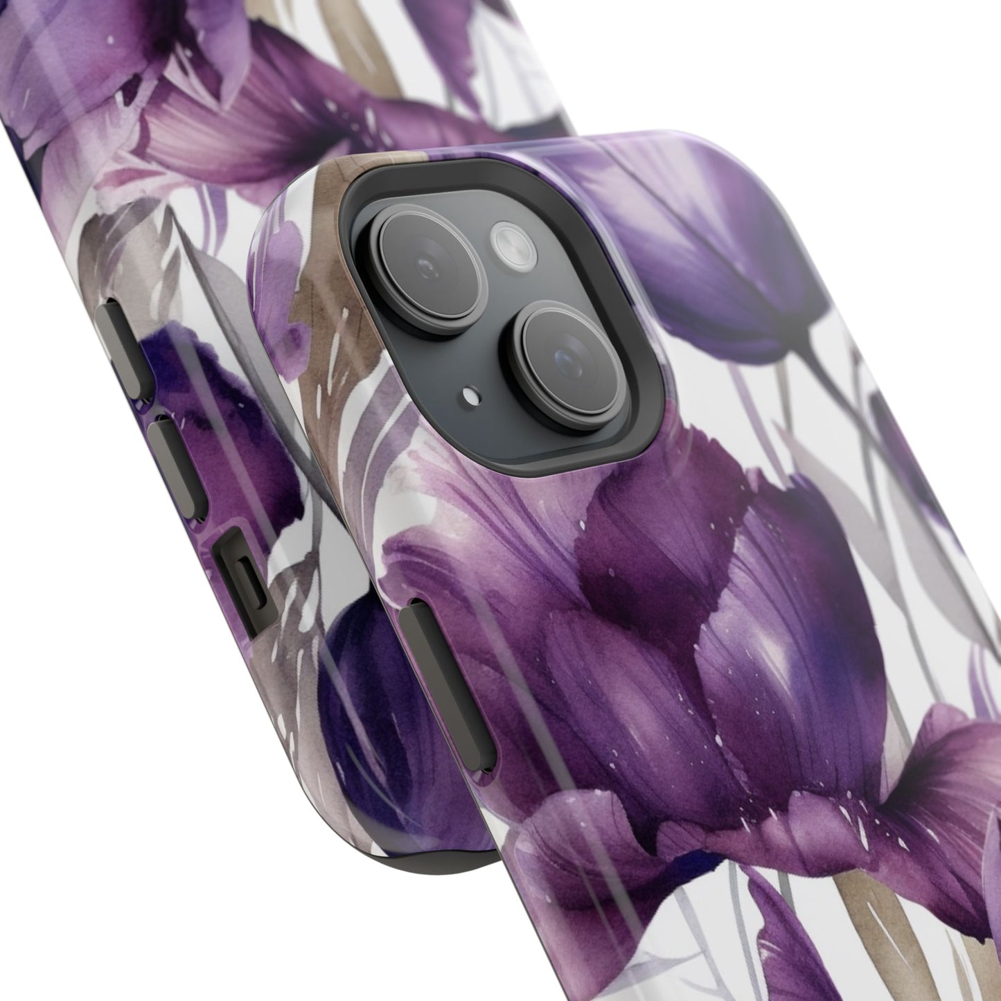 Magnetic Phone Case (Watercolor Flower)