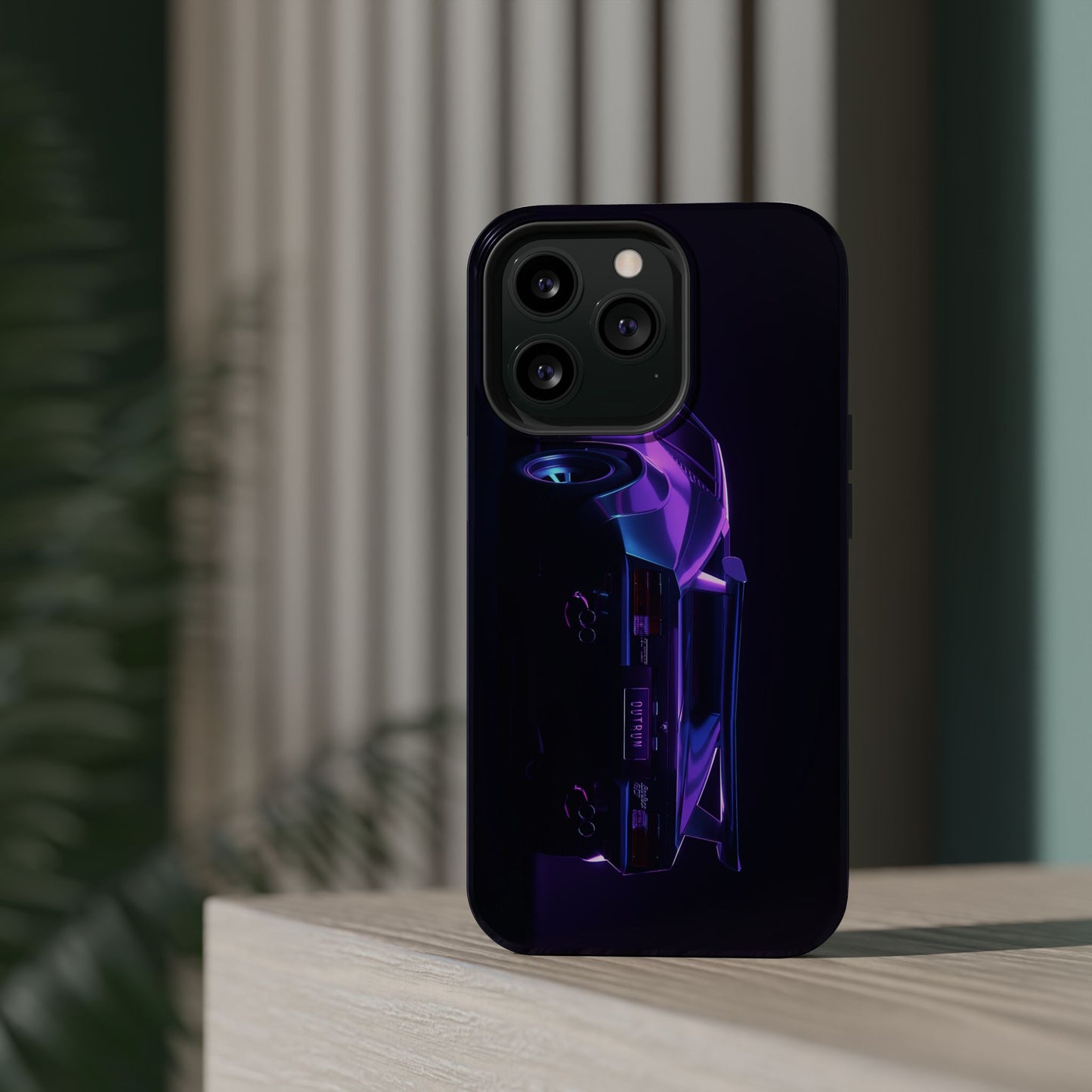 Magnetic Phone Case (Purple Future Car)