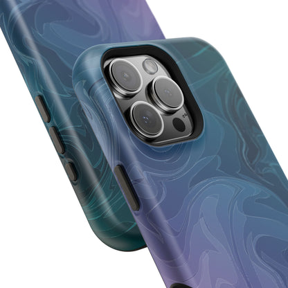 Magnetic Phone Case (Liquid Purple Pattern)