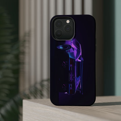 Magnetic Phone Case (Purple Future Car)