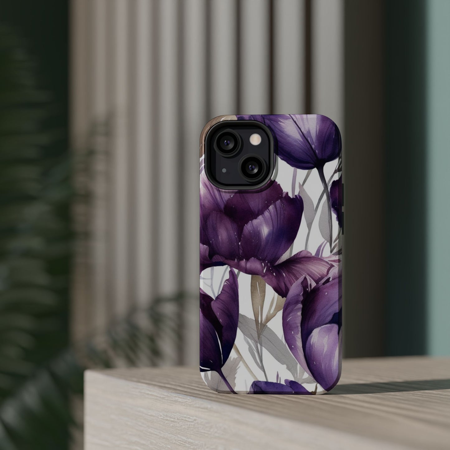 Magnetic Phone Case (Watercolor Flower)