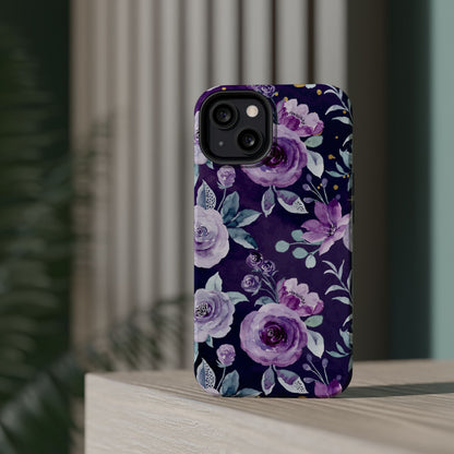 Magnetic Phone Case (Classic Floral *Special Purple Edition*)