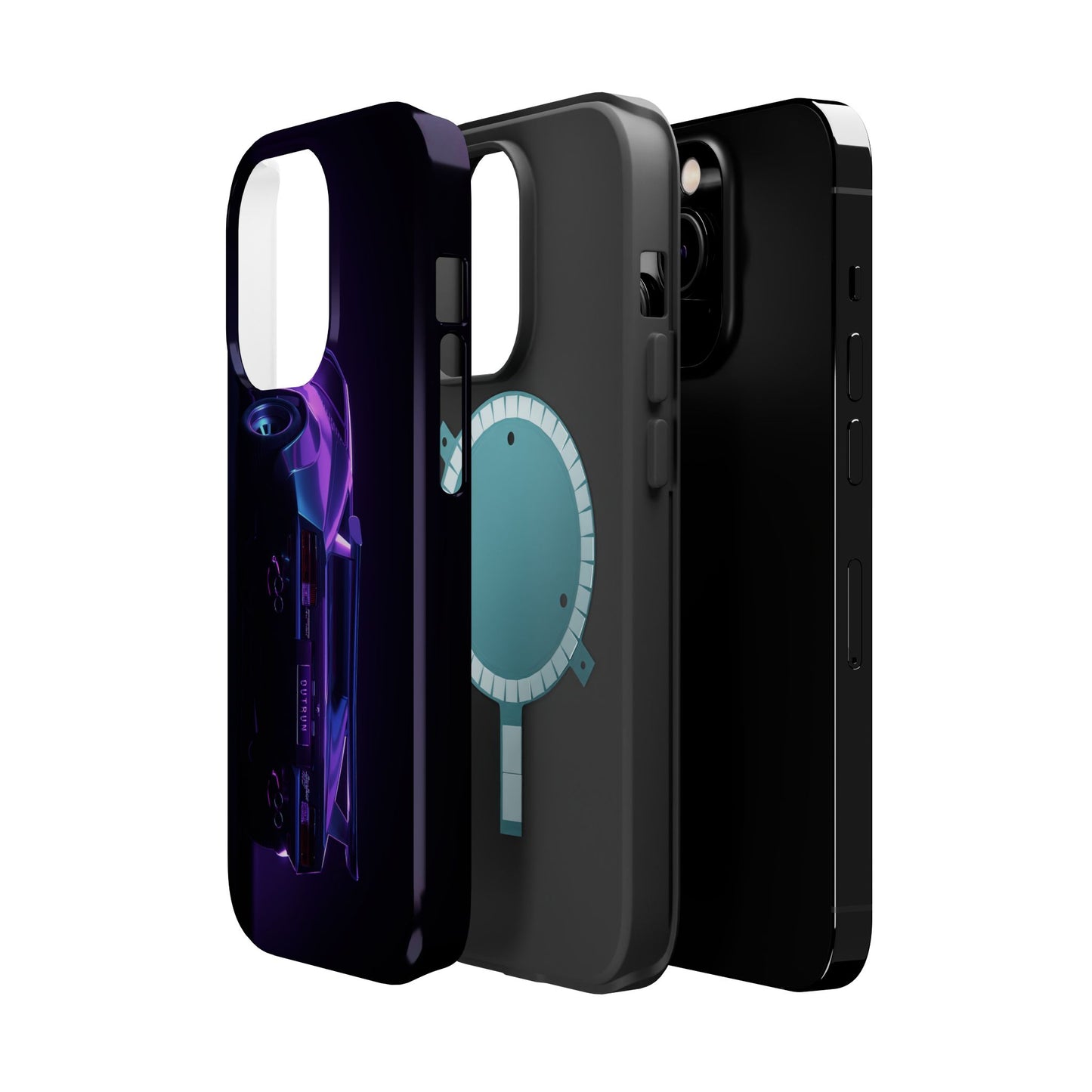 Magnetic Phone Case (Purple Future Car)