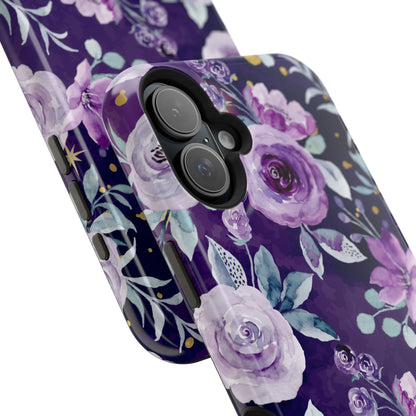 Magnetic Phone Case (Classic Floral *Special Purple Edition*)