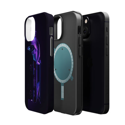 Magnetic Phone Case (Purple Future Car)