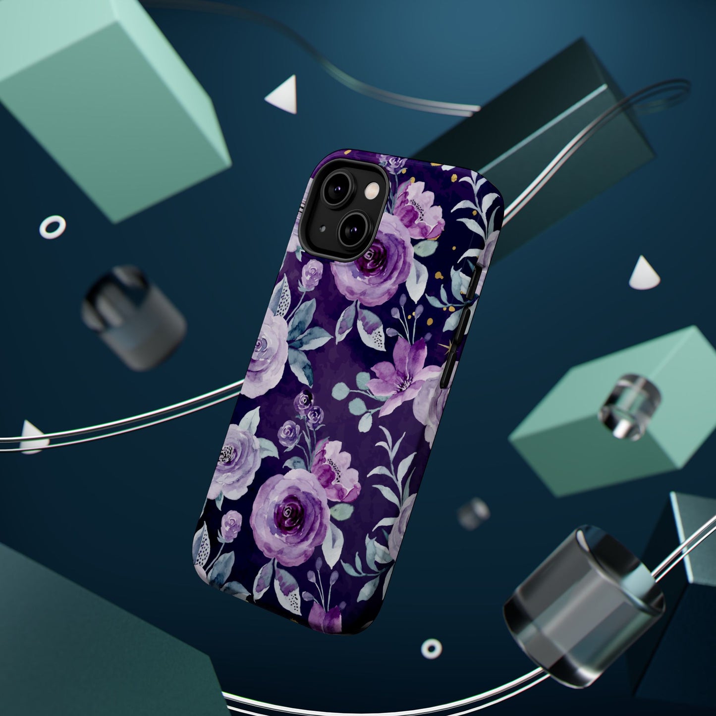 Magnetic Phone Case (Classic Floral *Special Purple Edition*)