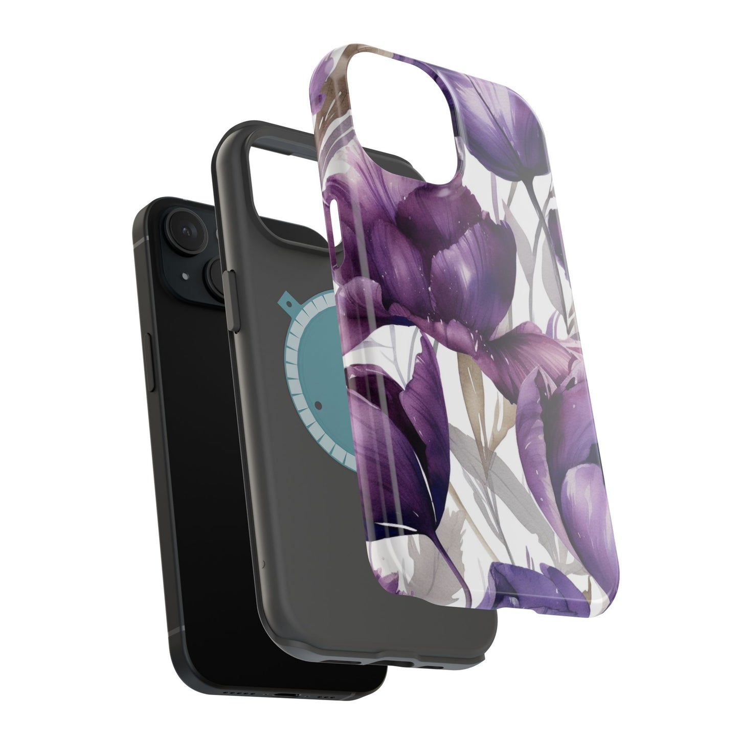 Magnetic Phone Case (Watercolor Flower)