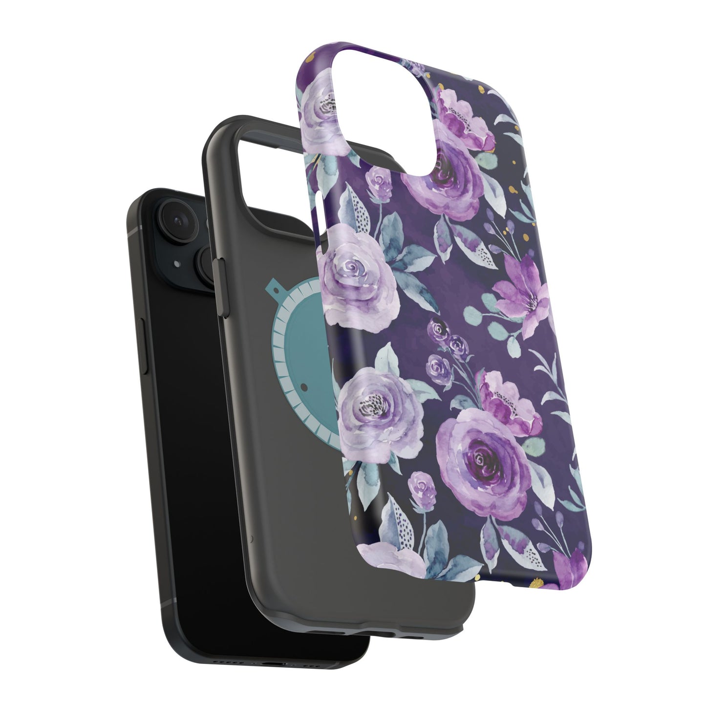 Magnetic Phone Case (Classic Floral *Special Purple Edition*)