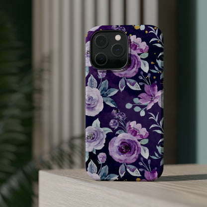 Magnetic Phone Case (Classic Floral *Special Purple Edition*)