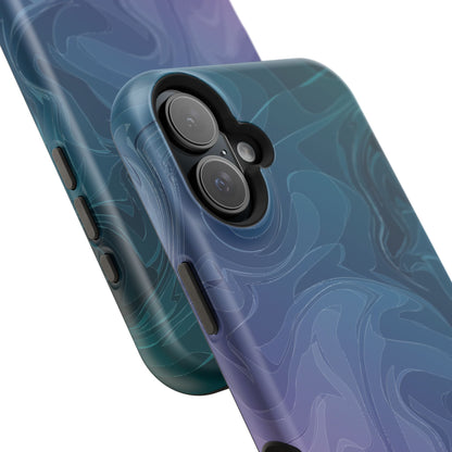 Magnetic Phone Case (Liquid Purple Pattern)