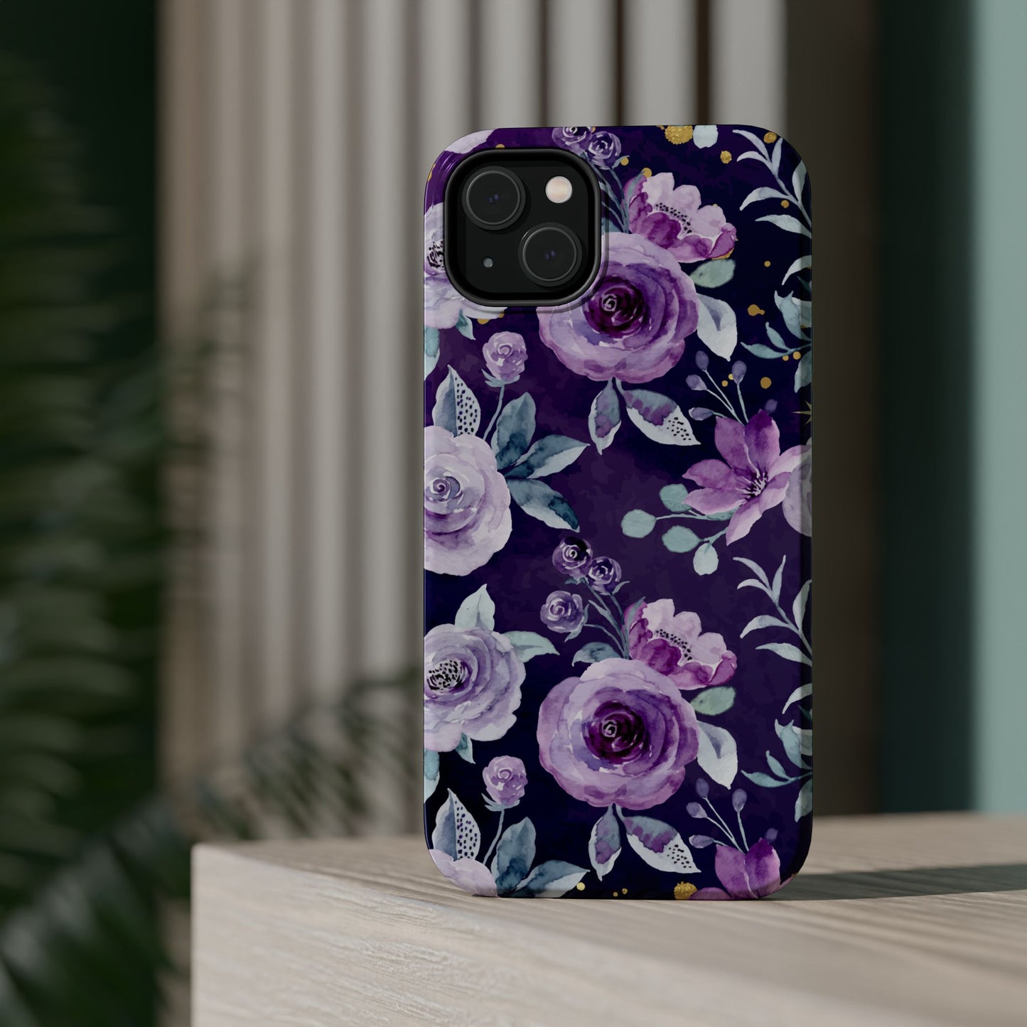 Magnetic Phone Case (Classic Floral *Special Purple Edition*)