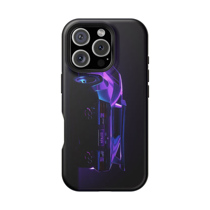 Magnetic Phone Case (Purple Future Car)