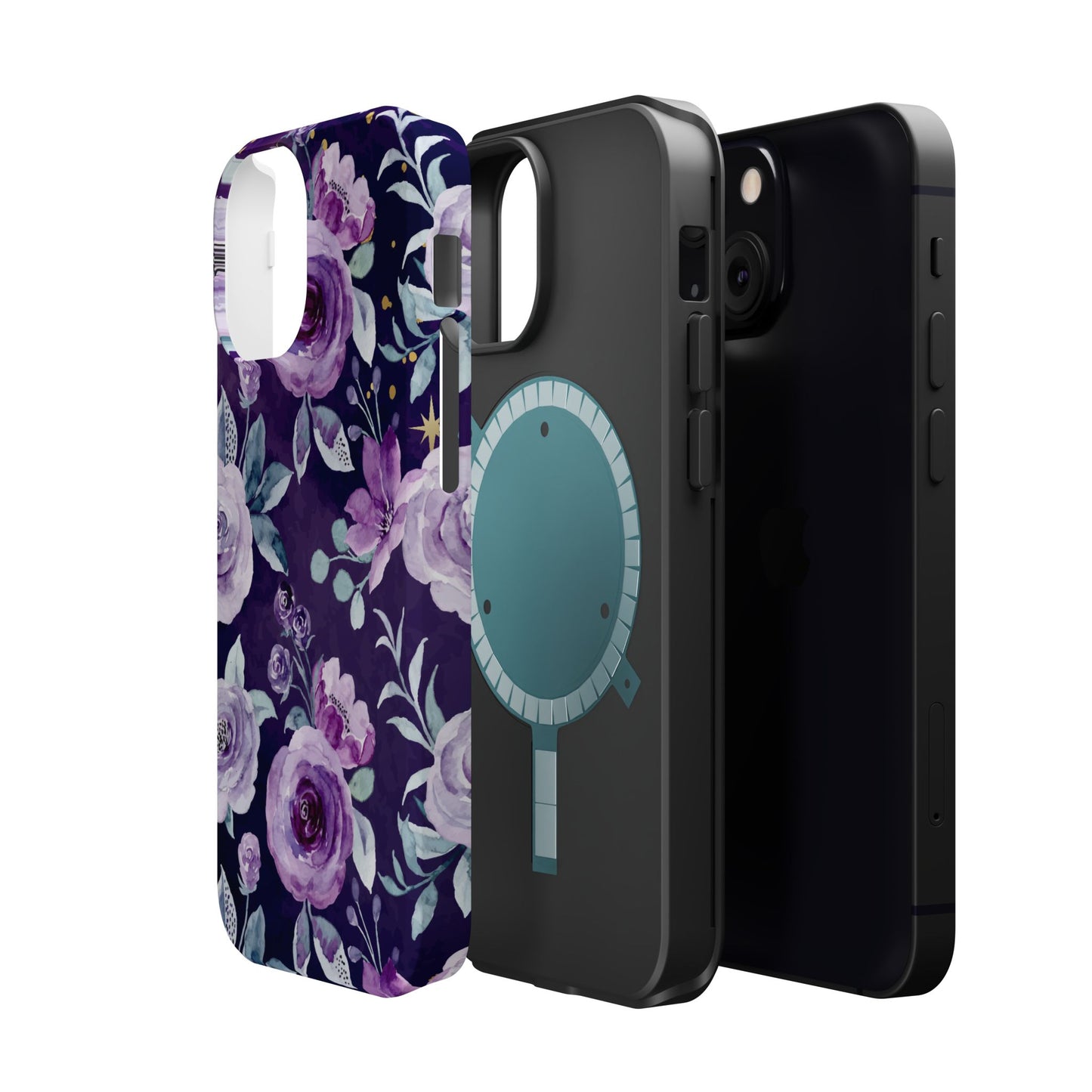 Magnetic Phone Case (Classic Floral *Special Purple Edition*)