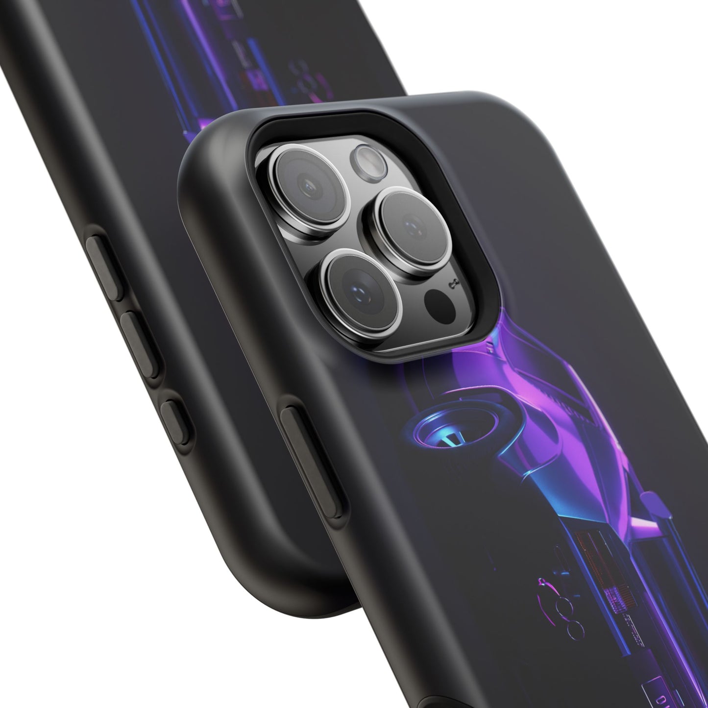 Magnetic Phone Case (Purple Future Car)