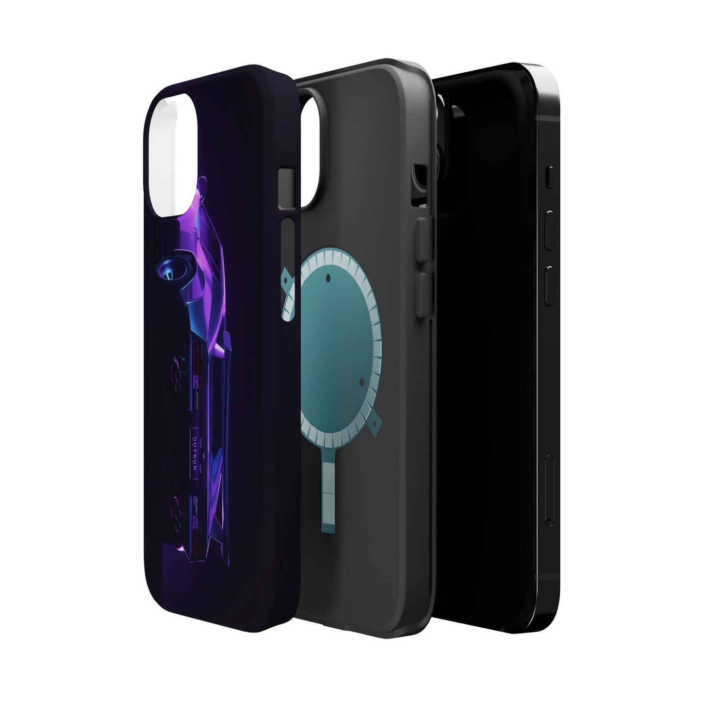 Magnetic Phone Case (Purple Future Car)