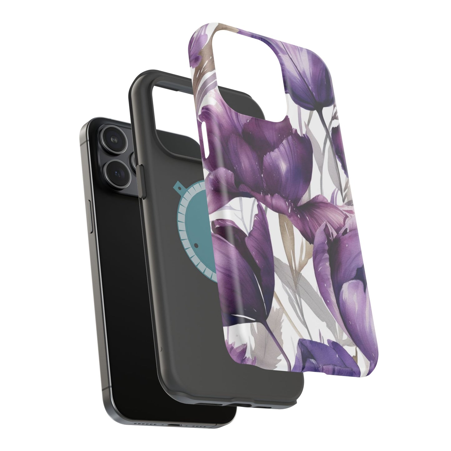 Magnetic Phone Case (Watercolor Flower)